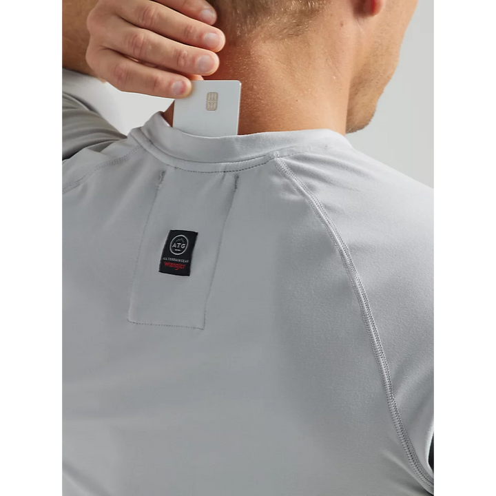 ATG by Wrangler Mens Performance Knit Shirt - Harbor Mist