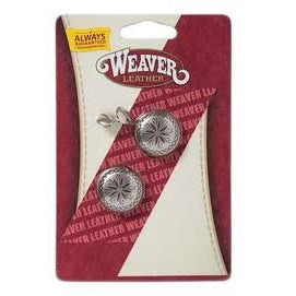 Weaver Leather Sunburst Concho 1" - Antique Nickel