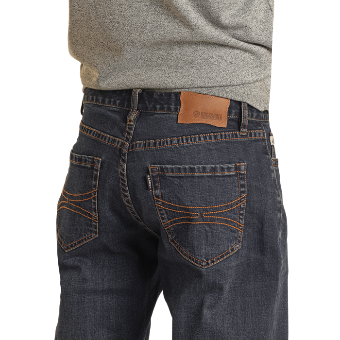 Hooey Mens Stackable Dark Vintage Jeans