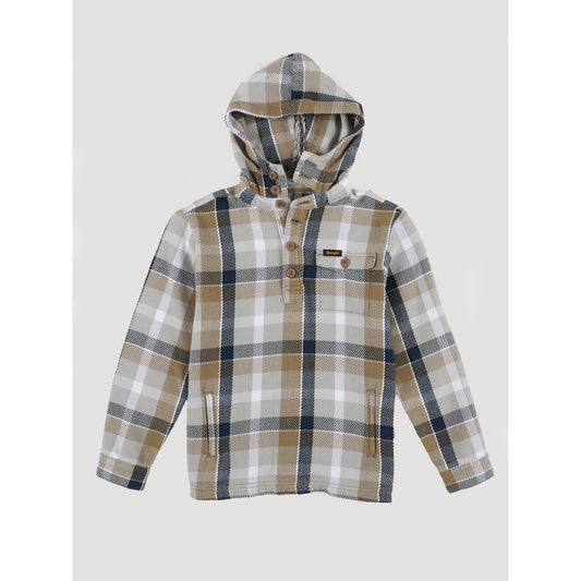 Wrangler Western Boys Lighweight Popover Plaid