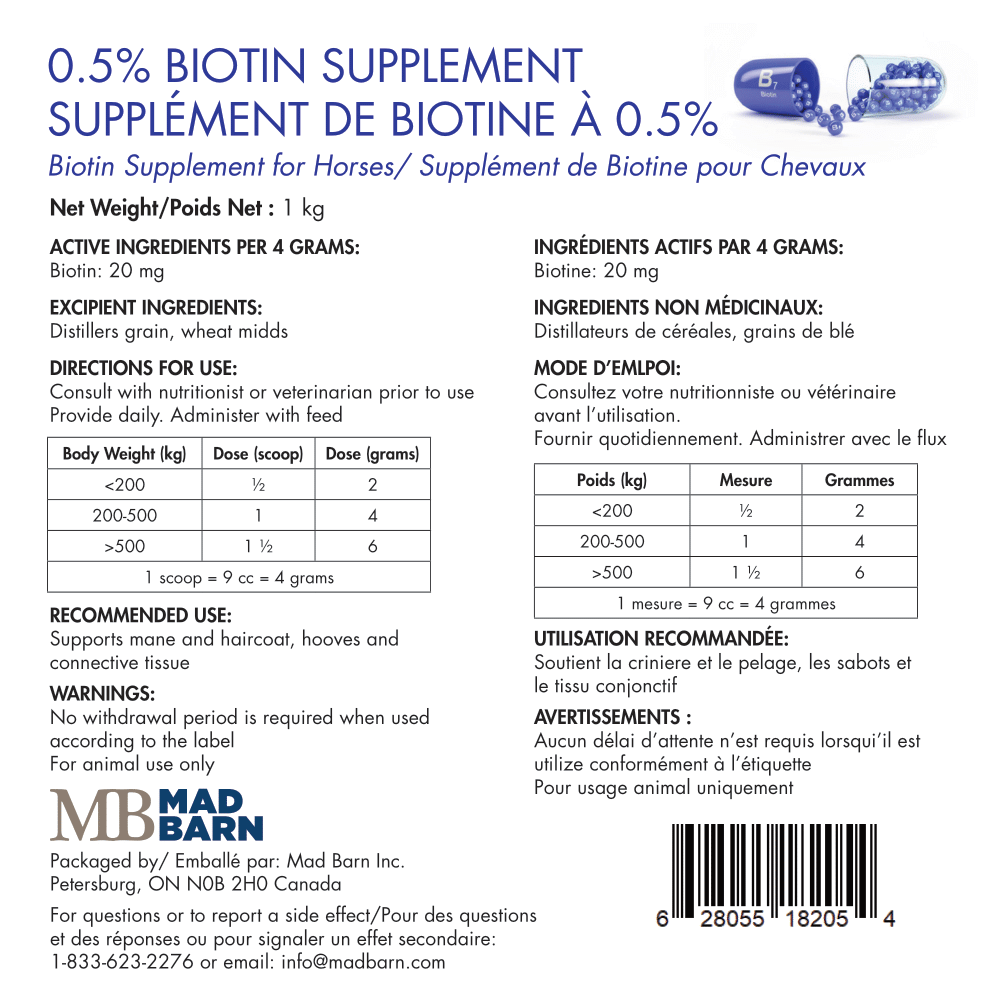 Mad Barn Biotin - Irvine Tack & Western Wear
