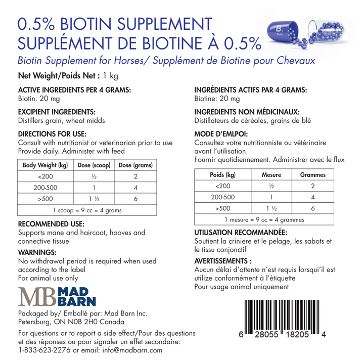 Mad Barn Biotin - Irvine Tack &amp; Western Wear
