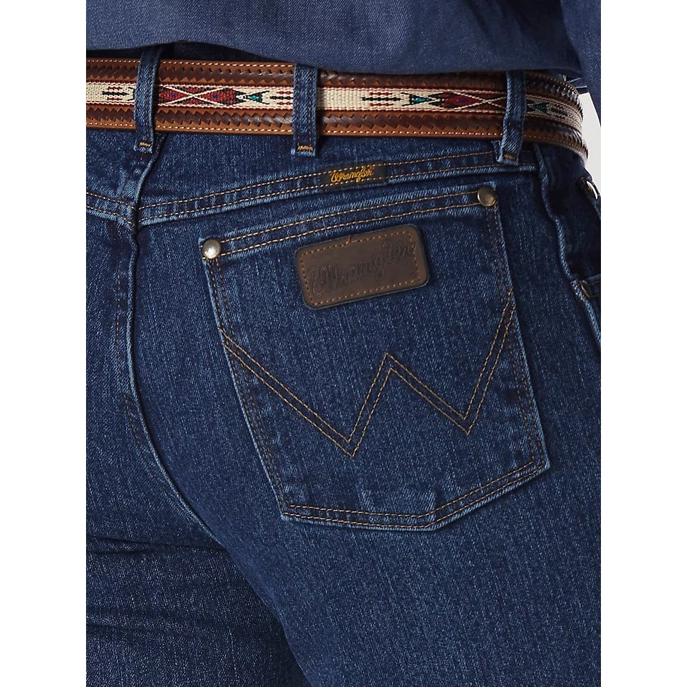 Wrangler Men's Premium Performance Advanced Comfort Cowboy Cut Regular Fit Jeans - Mid Stone