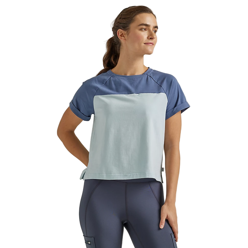 ATG By Wrangler Women's Compass Tee - Vintage Indigo