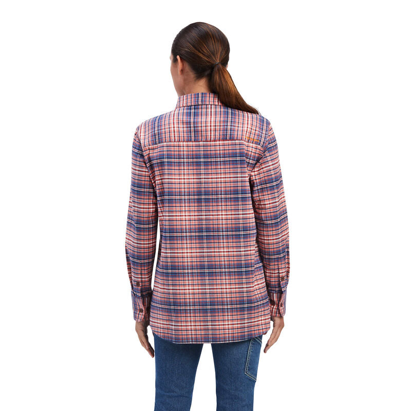 Ariat Womens Rebar Flannel Durastretch LS Work Shirt
