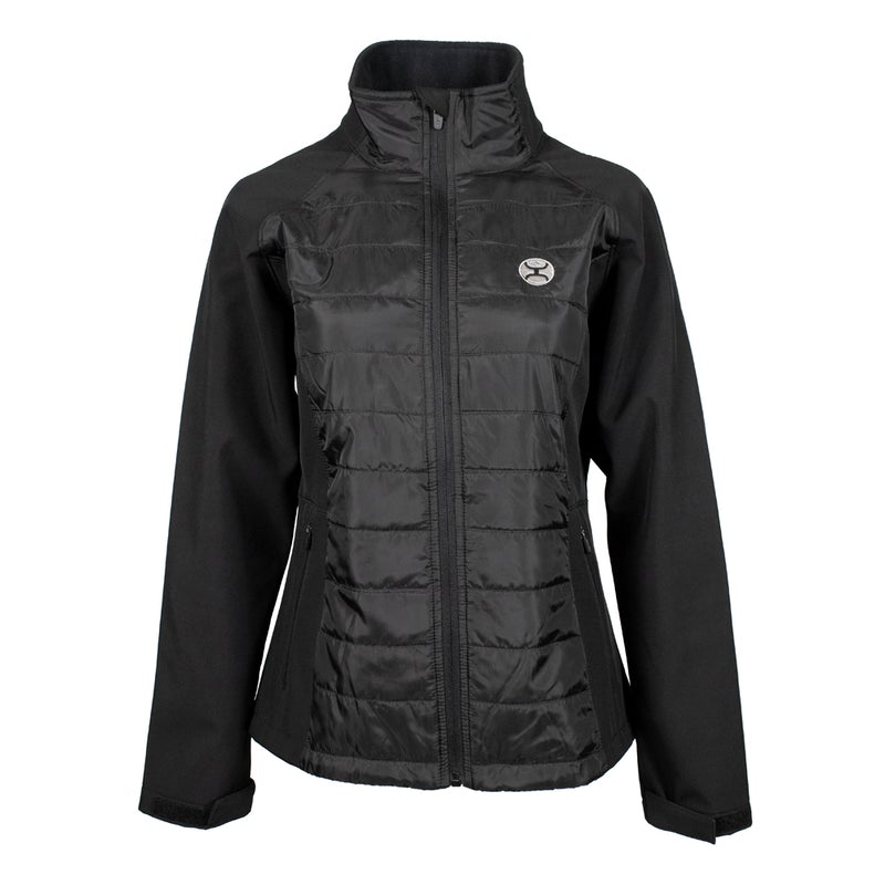 Hooey Girls Softshell Jacket Black Full Zip w/Black Lining