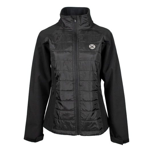 Hooey Girls Softshell Jacket Black Full Zip w/Black Lining
