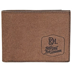 Red Dirt Men's Bifold Wallet Roughout Leather