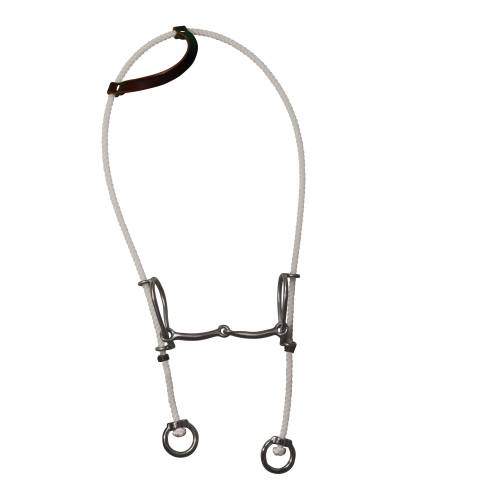 Professional's Choice Rope Headstall w/ Smooth Snaffle Gag Bit