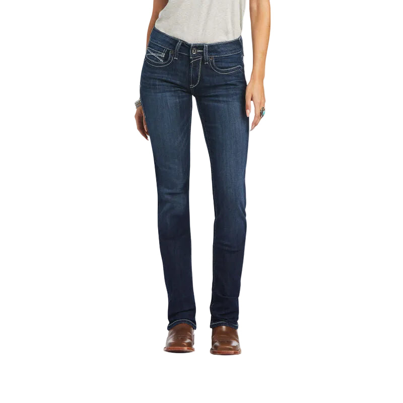 Ariat Women's REAL Mid Rise Clarissa Straight Jeans - Irvine Tack & Western Wear