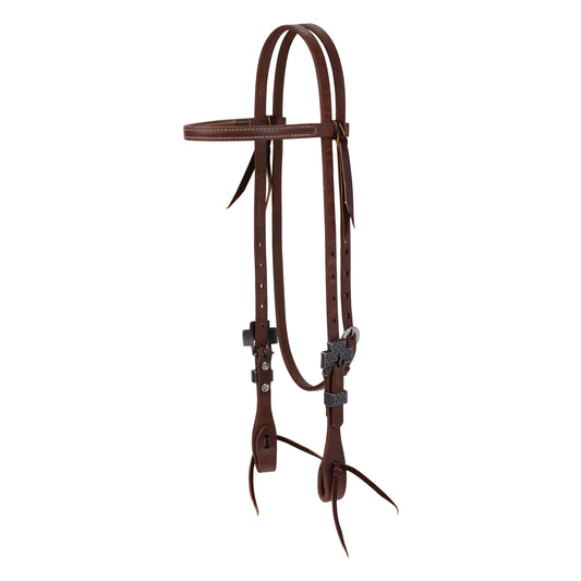 Weaver Leather ProTack Browband Headstall w/Designer Hardware