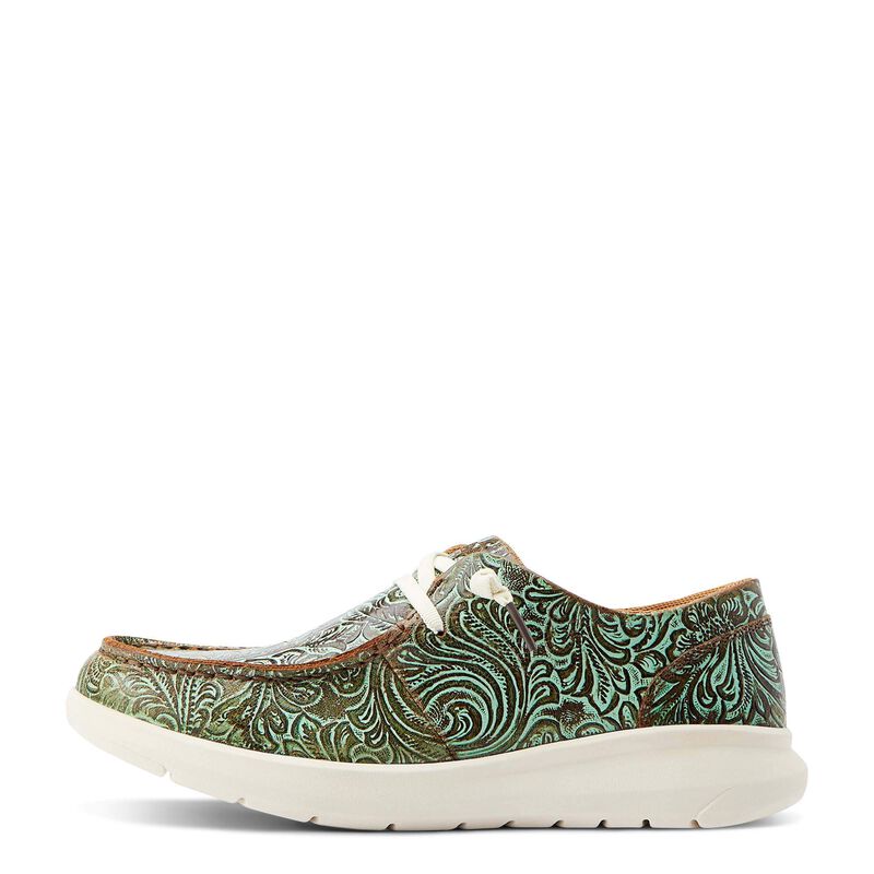 **Ariat Women's Hilo Shoes - Vintage Turquoise Floral Embossed
