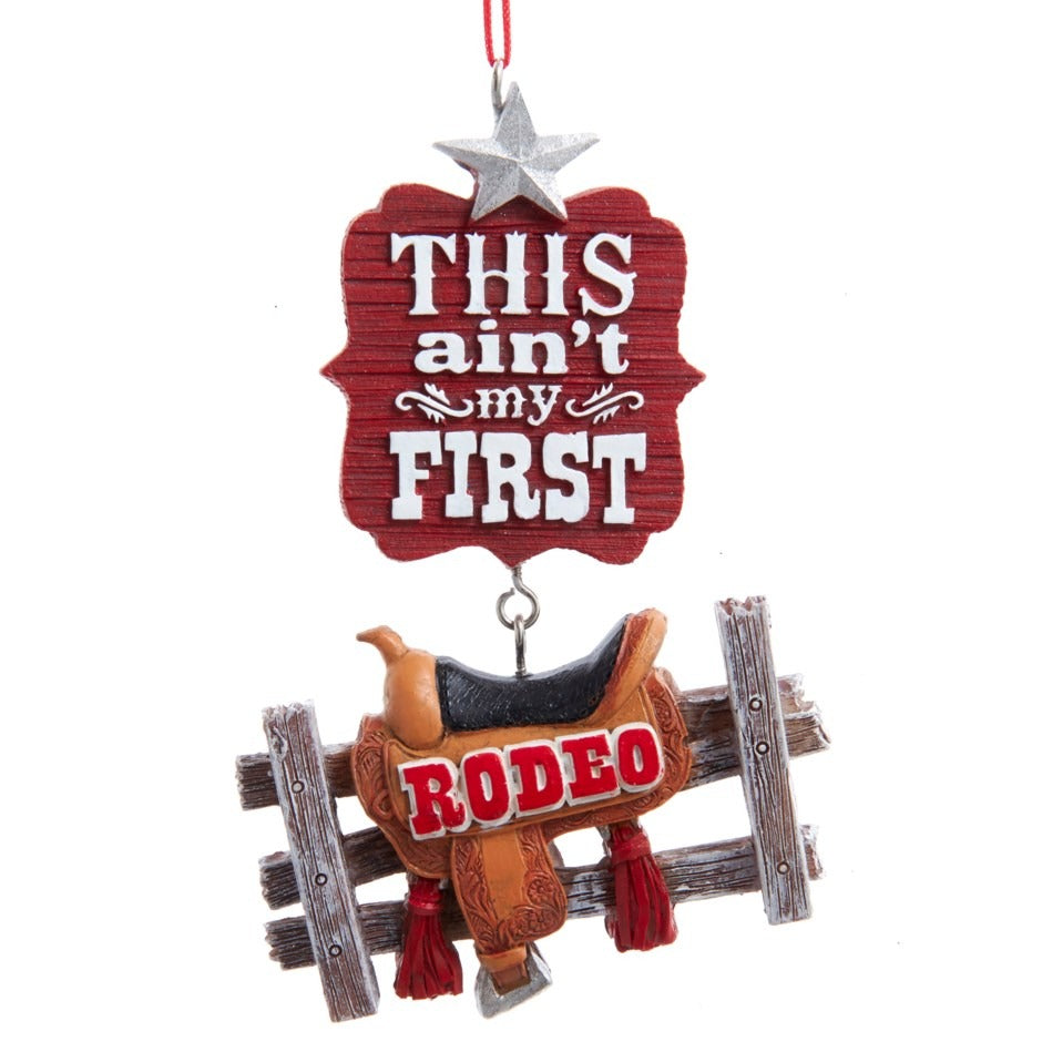 4.25" Rodeo Word Sign Ornament