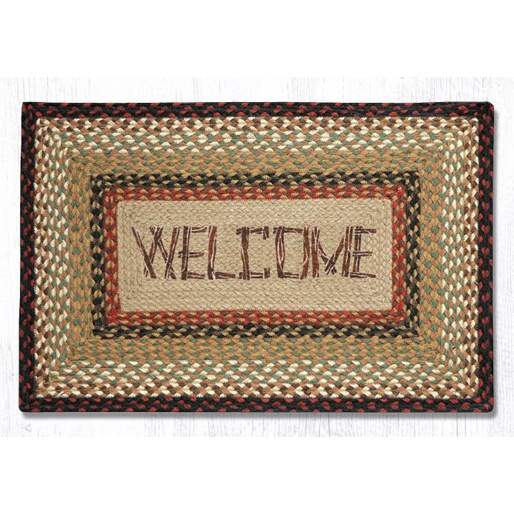 Welcome Oblong Patch Rug