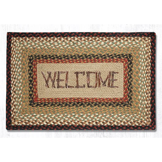 Welcome Oblong Patch Rug