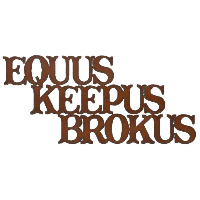 Rustic Ironwerks Cut Out Sign