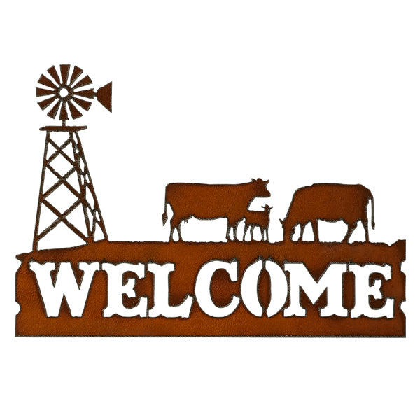 Rustic Ironwerks Horizontal Welcome Sign