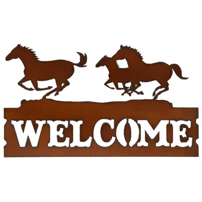 Rustic Ironwerks Horizontal Welcome Sign