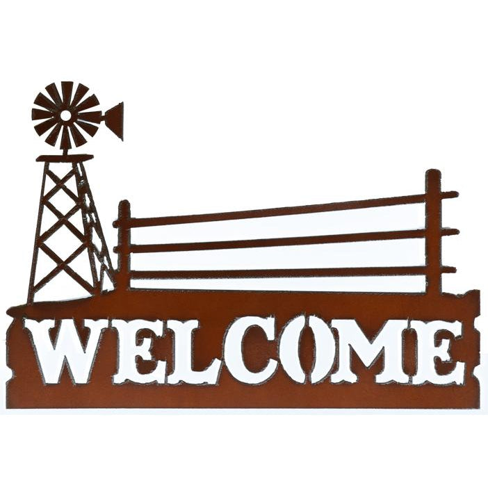 Rustic Ironwerks Horizontal Welcome Sign