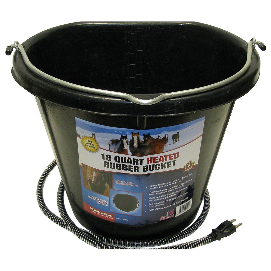 Rubber Heat FB Bucket Black  18 QT