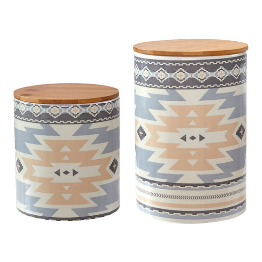 2PC Desert Sage Canister Set