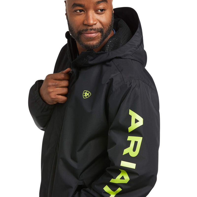 Ariat Mens Rebar Stormshell Logo H2P Jacket
