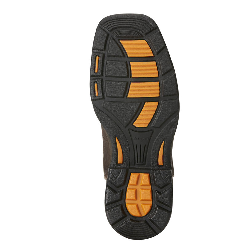 Ariat Youth WorkHog Wide Square Toe Western Boot - Bruin Brown/Black