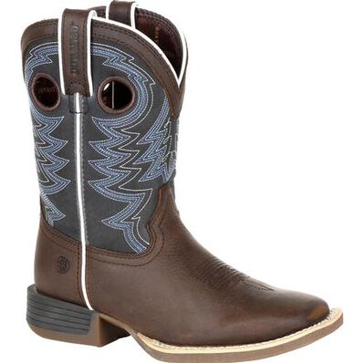 Durango Toddler Lil Rebel Pro Western 8" Boots - Brown/Blue