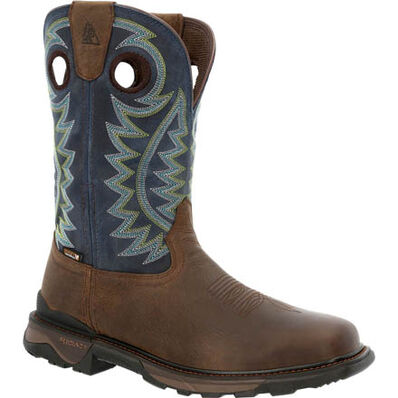 **Rocky Men's Carbon 6 Waterproof Pull-On Western Boots