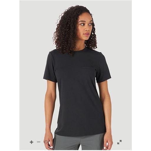 Wrangler Women's ATG Outdoor SS Knit Pocket Tee