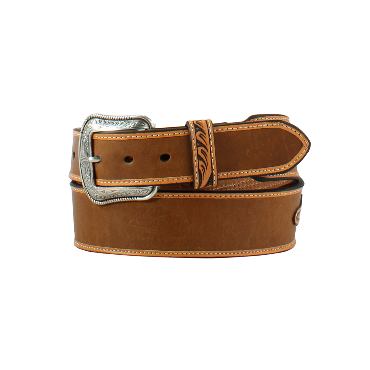 3D Men's Southwestern Concho Belt - Medium Brown