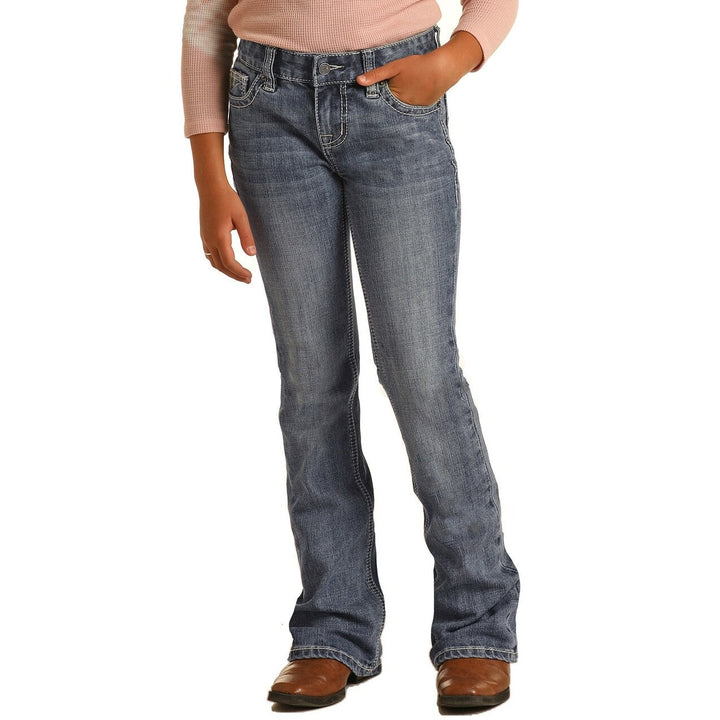 Rock &amp; Roll Girls Boot Cut Jeans