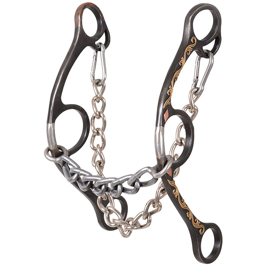 Classic Equine Sherry Cervi Twisted Wire Long Shank Gag Barrel Bit