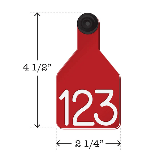 Ritchey Universal Medium Ear Tag  Red/White