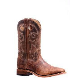 Boulet Men's Western Boot - Bison Shrunken Bomber/Virginia Mesquite - Irvines Saddles
