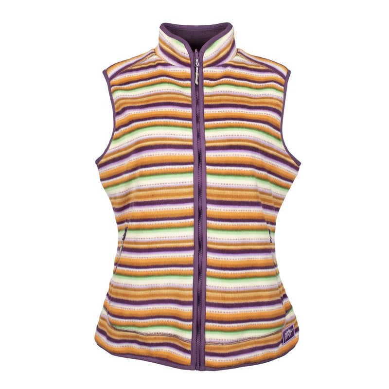 Hooey Girls Reversible Fleece Vest Purple w/Serape Pattern