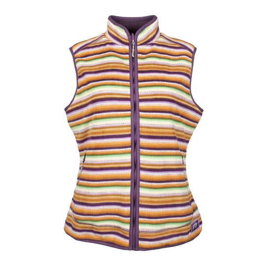Hooey Girls Reversible Fleece Vest Purple w/Serape Pattern