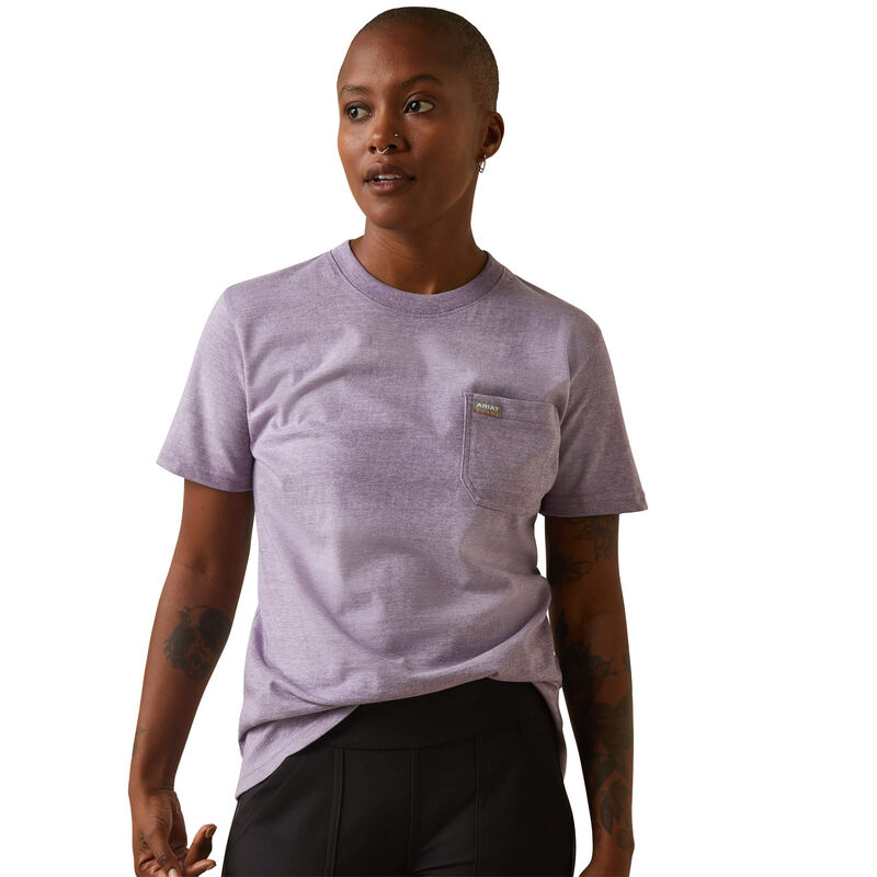 Ariat Womens Rebar Cotton Strong T-Shirt - Lavender Heather