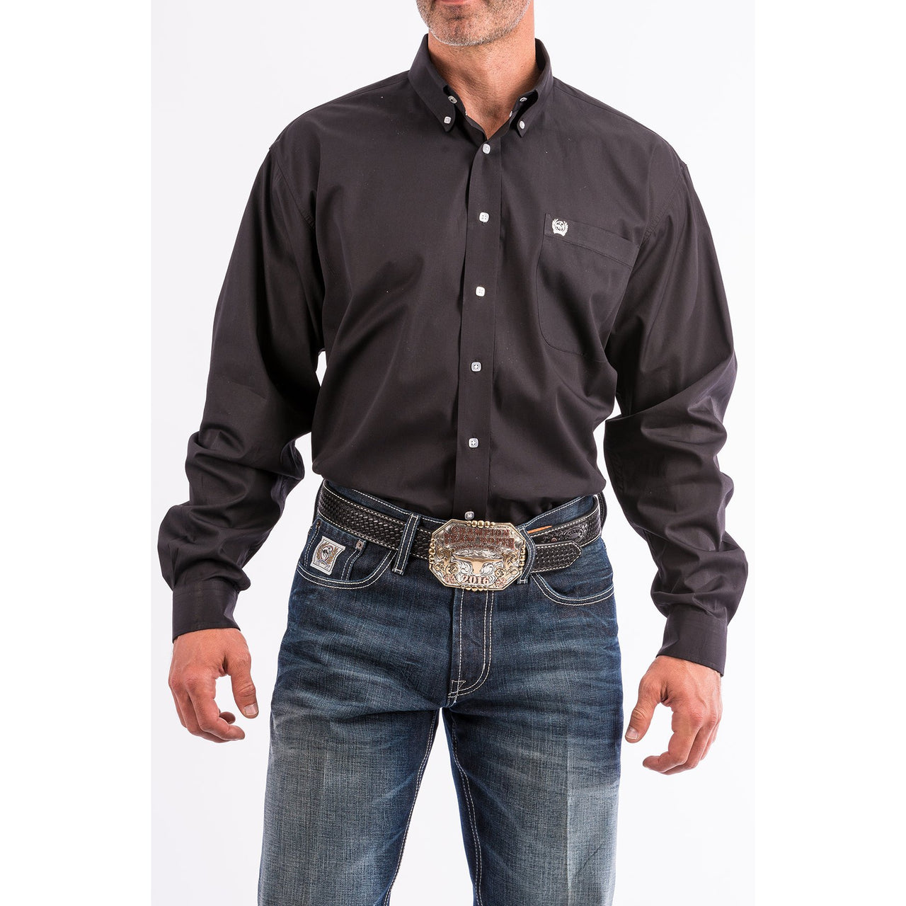 Cinch Men's Classic Fit Cotton Shirt - Black