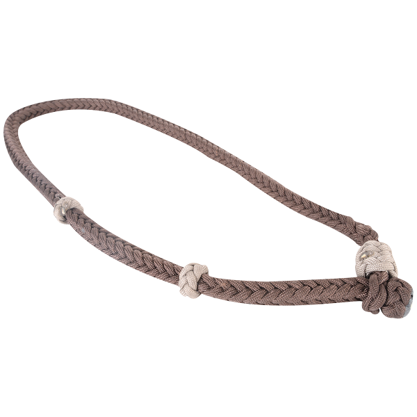 Martin Square Braided Neck Rope- brown tan