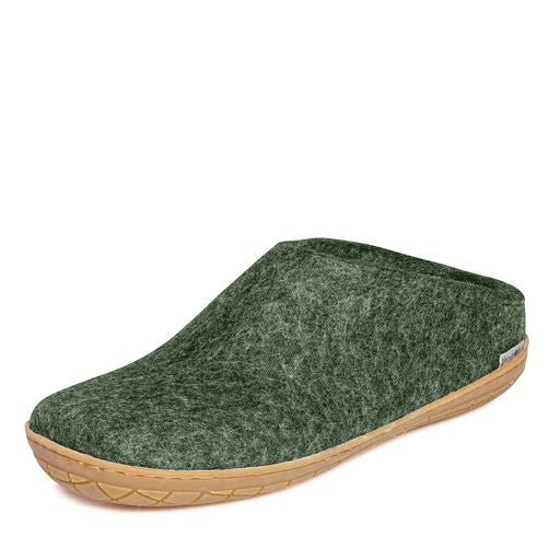 Glerups Slip On Rubber Sole Shoes - Forest