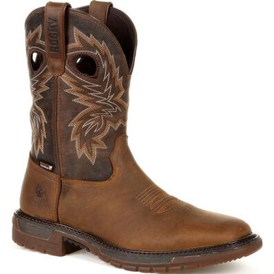 Rocky Men's Original Wide FLX Waterproof Western Boots - Brown