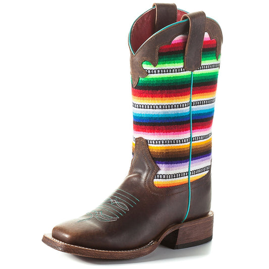 Macie Bean Youth Toast Bison Roper Boot