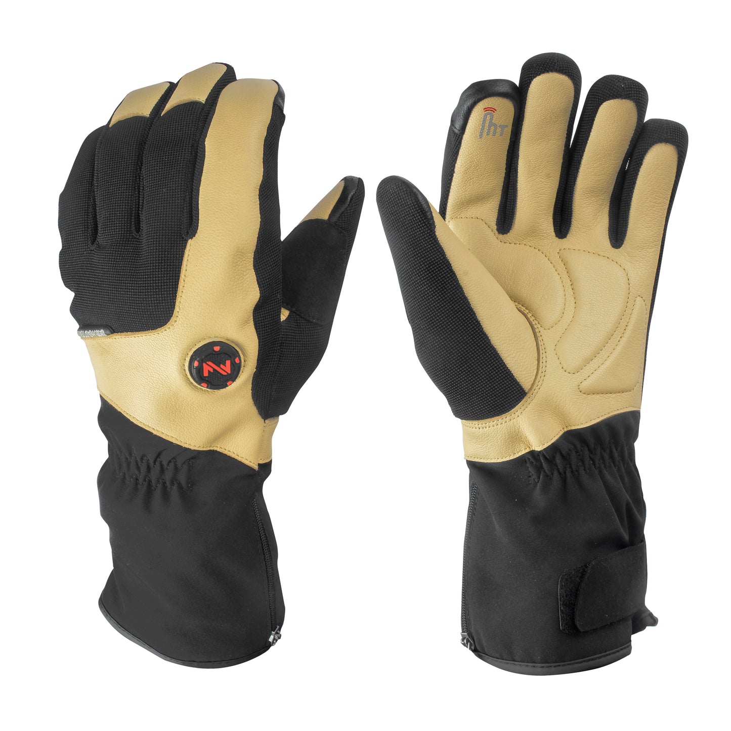 **Fieldsheer Unisex Blacksmith Heated Work Gloves - Black/Tan