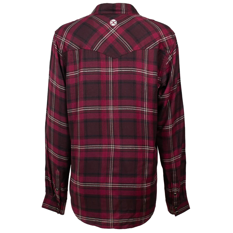 Hooey Women's Flannel - Maroon/Black