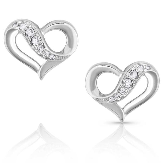 Montana Silversmith Ribbon Round My Heart Post