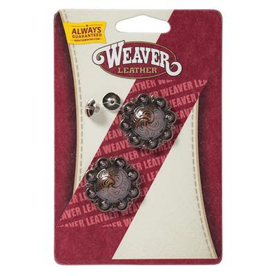 Weaver Leather 11/4" Antique Copper Berry Concho With Post