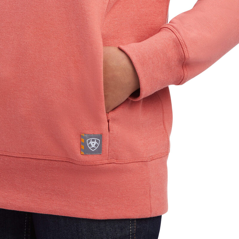 Ariat Womens Rebar Workman Washed Fleece Sweatshirt