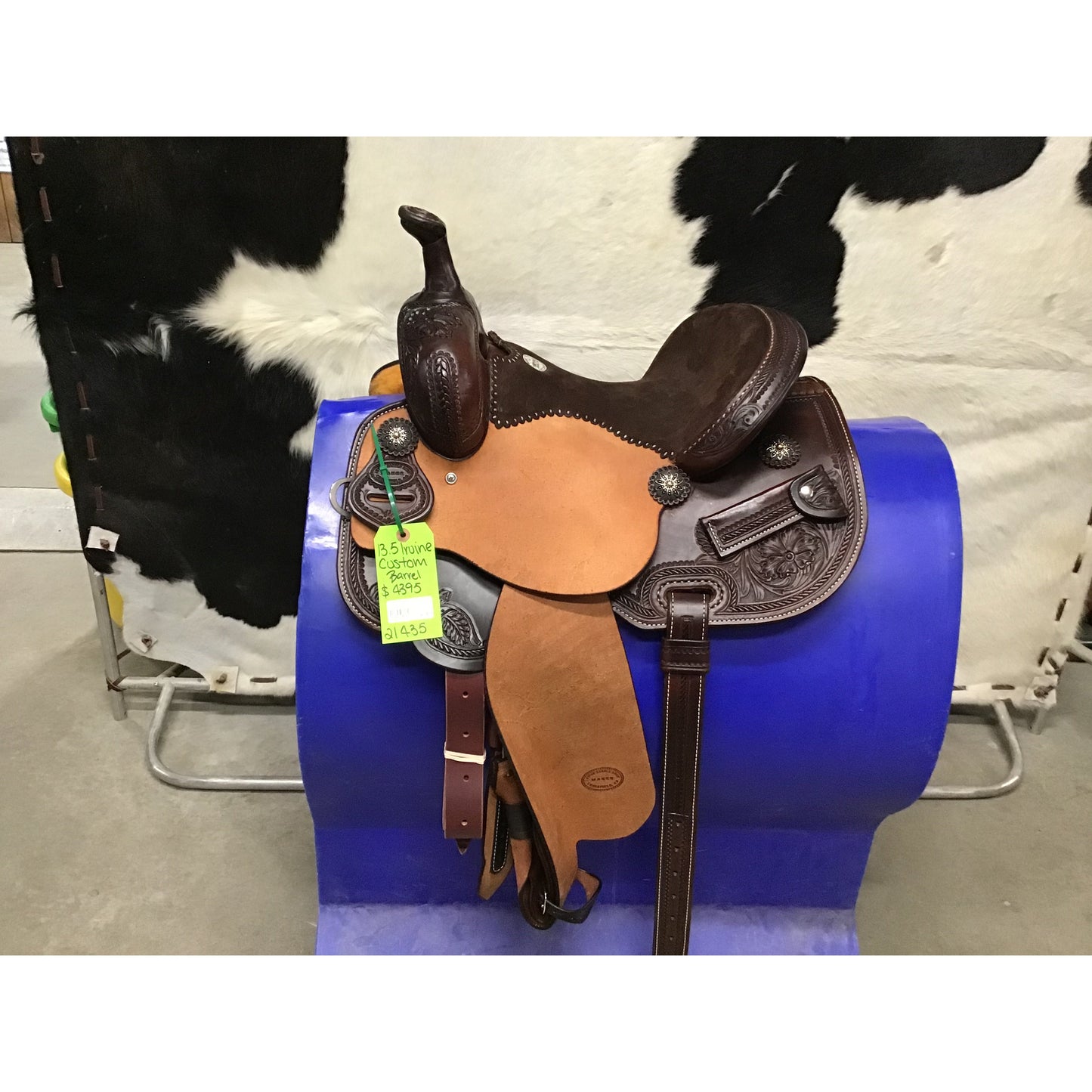 Irvine 13.5" Custom Barrel Saddle