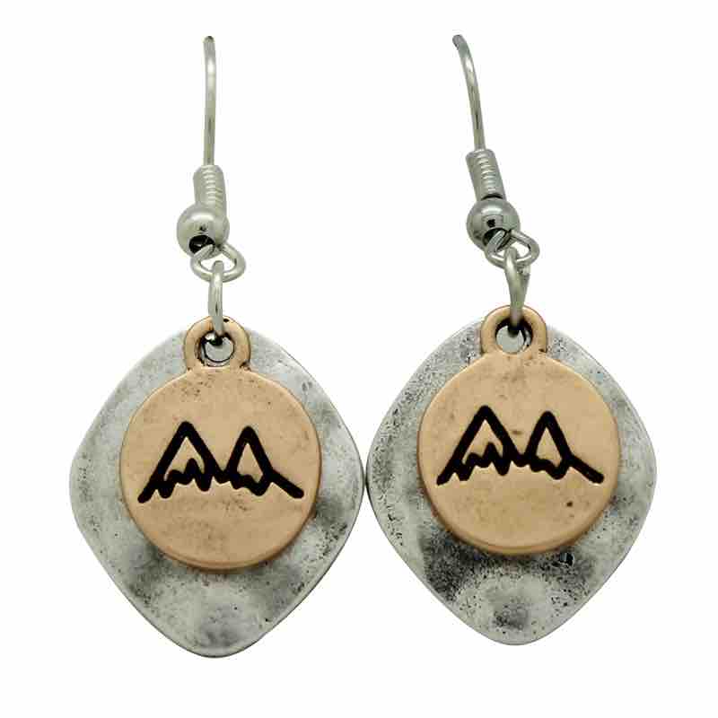 KC Earrings Mountain Pendant - Irvine Tack & Western Wear